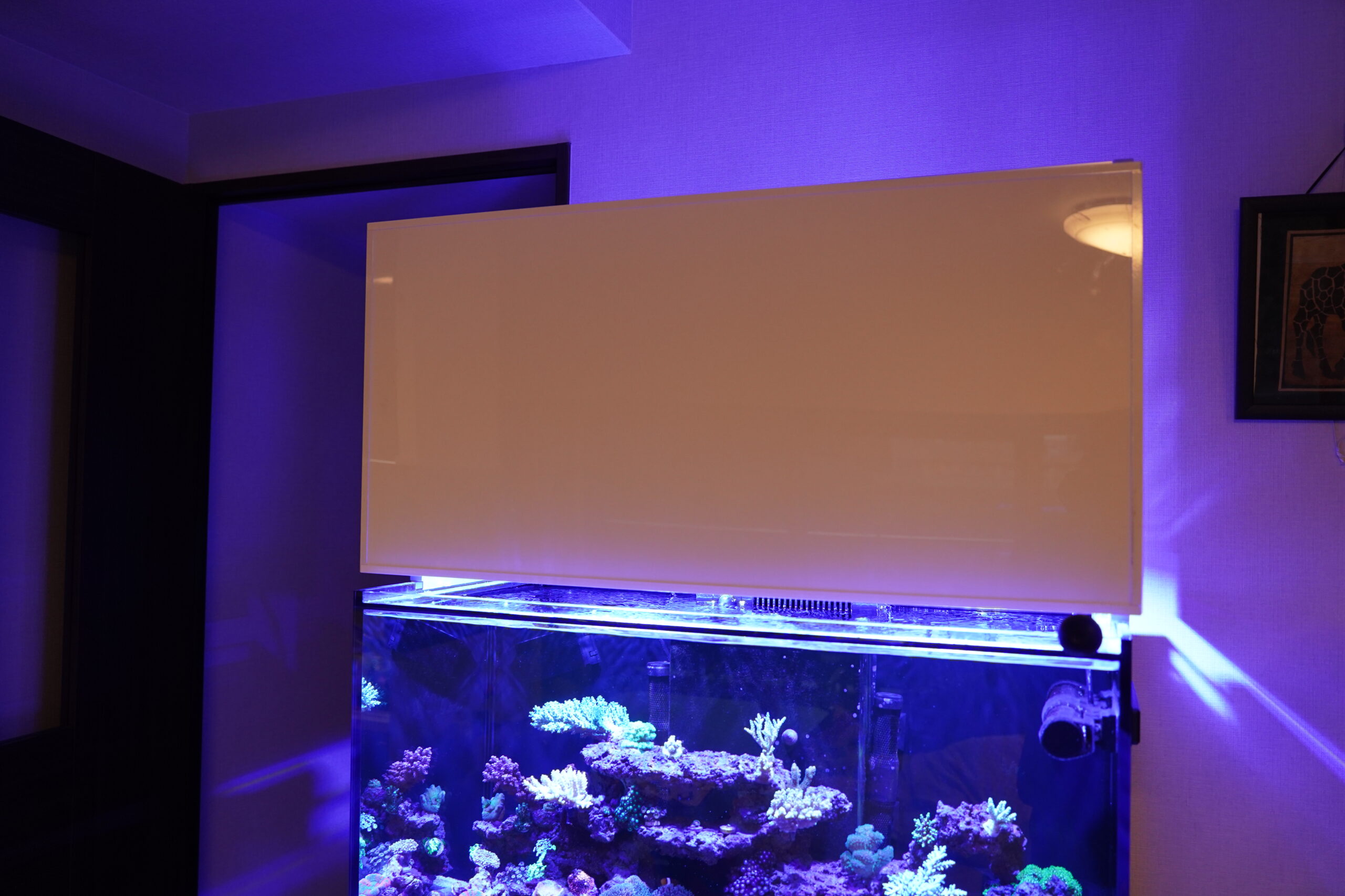 ★オシャレな水槽台（ＬＥＤ照明＆ライトスタンド付＆メンテナンスプレートき） オシャレな水槽台（LED照明＆ライトスタンド付＆メンテナンス